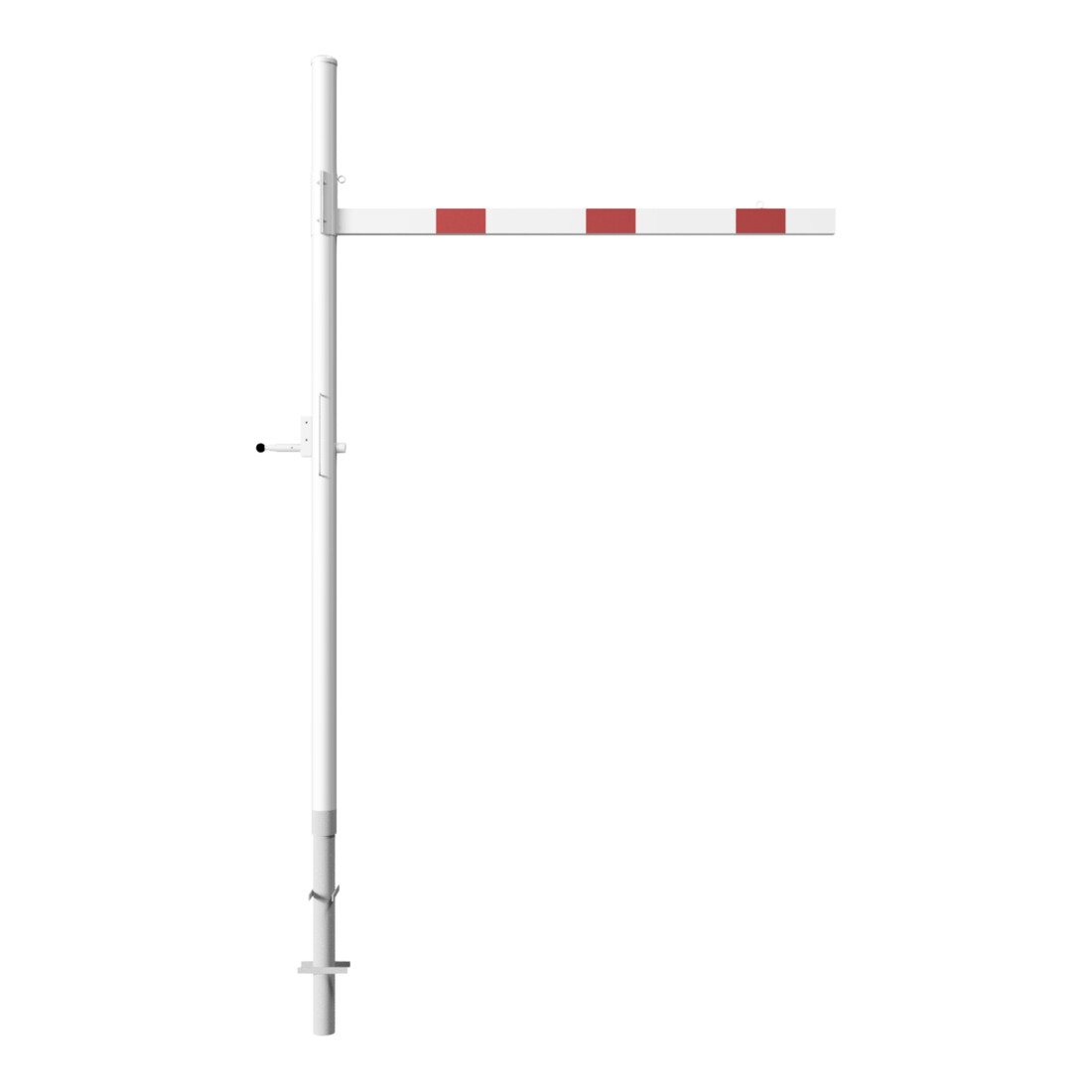 Schake Höhenbegrenzer 2000 mm zum Einbetonieren + Vorhangschloss, Lichte Weite: 2000 mm