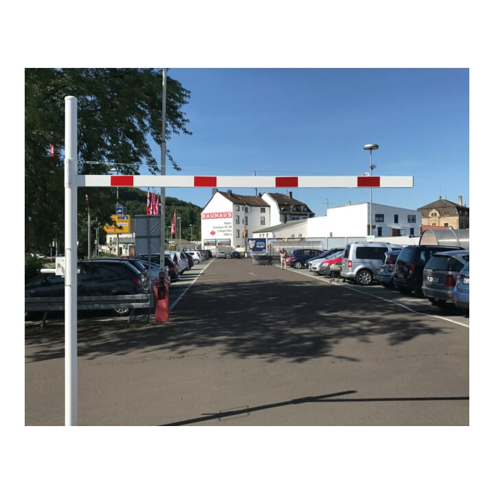 Schake Höhenbegrenzer 3000 mm zum Einbetonieren + Vorhangschloss, Lichte Weite: 3000 mm