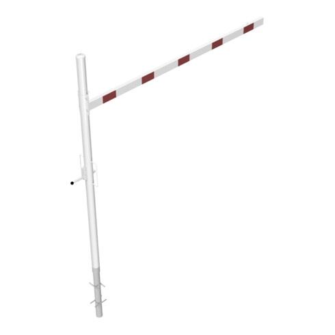 Schake Höhenbegrenzer 3000 mm zum Einbetonieren + Vorhangschloss, Lichte Weite: 3000 mm