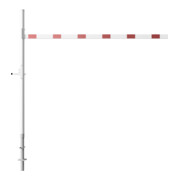 Schake Höhenbegrenzer 3500 mm zum Einbetonieren + Vorhangschloss, Lichte Weite: 3500 mm-5