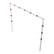 Schake Höhenbegrenzer 70x70mm, feststehend, zum Einbetonieren, 2,00m Gesamtbreite: 3,00m, weiß / rot-4