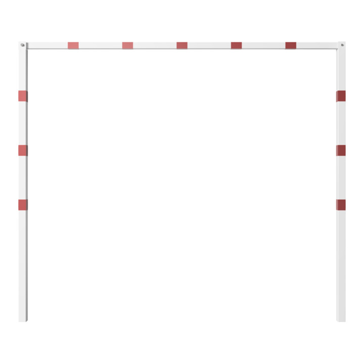 Schake Höhenbegrenzer 70x70mm, feststehend, zum Einbetonieren, 2,00m Gesamtbreite: 3,00m, weiß / rot