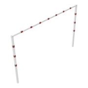 Schake Höhenbegrenzer 70x70mm, feststehend, zum Einbetonieren, 2,00m Gesamtbreite: 4,00m, weiß / rot-2