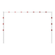 Schake Höhenbegrenzer 70x70mm, feststehend, zum Einbetonieren, 2,00m Gesamtbreite: 4,00m, weiß / rot-4