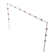 Schake Höhenbegrenzer 70x70mm, feststehend, zum Einbetonieren, 2,00m Gesamtbreite: 4,00m, weiß / rot-5