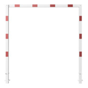 Schake Höhenbegrenzer, feststehend, 100x100mm zum Einbetonieren, 2,30m Gesamtbreite: 3,00m, weiß / rot-5
