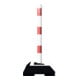 Schake Kettenständer Pfosten aus Stahl Ø 60mm, Länge: 900mm feuerverzinkt, mit 2 Ösen inkl. Recycling - Fußplatte 400x400mm