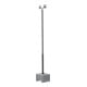 Schake Lampenmast Set 1, 4 m Masthöhe, RAL9005, 600 kg Beton- Aufstellvorrichtung, Lichtfarbe 4000 K-2