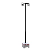 Schake Lampenmast Set 1, 5 m Masthöhe, RAL9005, 600 kg Beton- Aufstellvorrichtung, Lichtfarbe 4000 K-2
