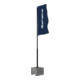 Schake Lampenmast Set 1, 5 m Masthöhe, RAL9005, 600 kg Beton- Aufstellvorrichtung, Lichtfarbe 4000 K-5