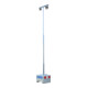 Schake Lampenmast Set 1, 5 m Masthöhe, verzinkt, 600 kg Beton- Aufstellvorrichtung, Lichtfarbe 4000 K-1