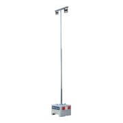 Schake Lampenmast Set 1, 5 m Masthöhe, verzinkt, 600 kg Beton- Aufstellvorrichtung, Lichtfarbe 4000 K-2