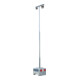 Schake Lampenmast Set 1, 5 m Masthöhe, verzinkt, 600 kg Beton- Aufstellvorrichtung, Lichtfarbe 4000 K-4