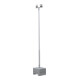Schake Lampenmast Set 1, 5 m Masthöhe, verzinkt, 600 kg Beton- Aufstellvorrichtung, Lichtfarbe 4000 K-5