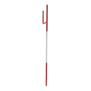 Schake Lattenpfahl Ø 20 x 1400mm, mit 1 Lattenhalter, rot / weiß lackiert