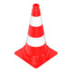 Schake Leitkegel H.500mm tagesleuchtend,2 Streifen G. 1,20 kg,29x29 cm-1