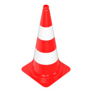 Schake Leitkegel tagesleuchtend, rot / weiß, Höhe: 750 mm
