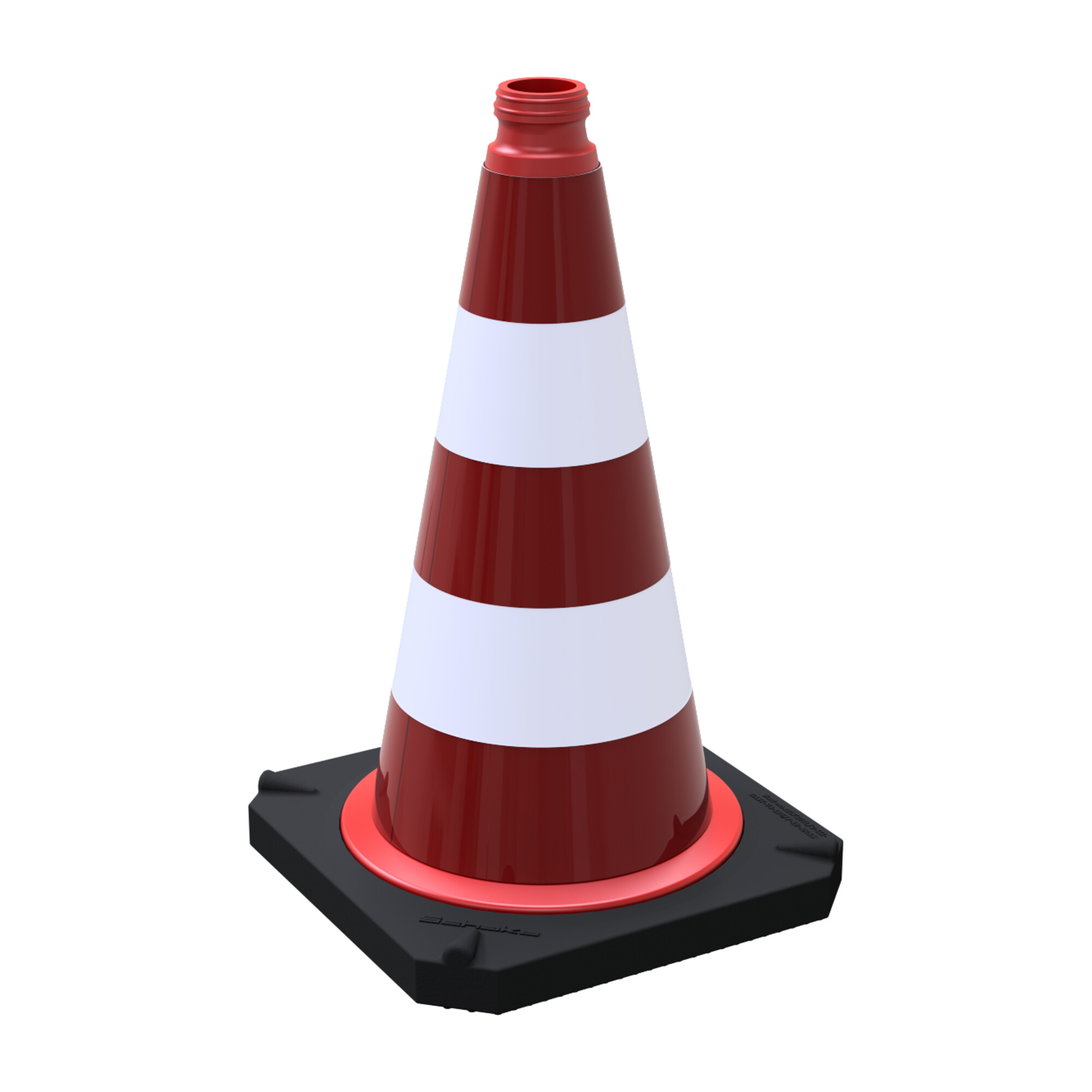 Schake Leitkegel zweiteilig nach TL mit reflektierendem Folienmantel, Höhe: 500 mm, Folie Typ 1