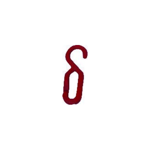 Schake Maillon à crochet blanc, plastique 6 mm