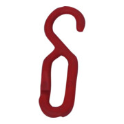 Schake Maillon à crochet rouge, plastique 6 mm