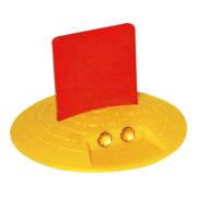 Schake Markierungsknopf , Ø 120 mm mit Fähnchen, mit zwei Reflexlinsen einseitig