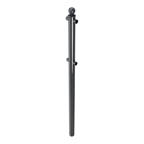Schake Mittelpfosten für Schutzgeländer Ø60mm + Alu, Kugelkopf für Ober- und Knieholm,