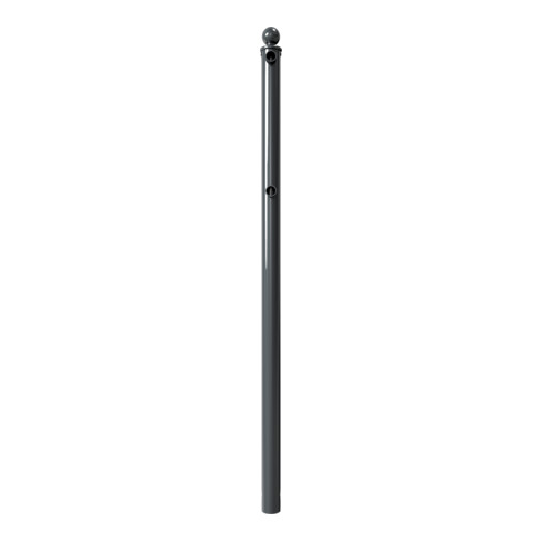 Schake Mittelpfosten für Schutzgeländer Ø60mm + Alu, Kugelkopf für Ober- und Knieholm,