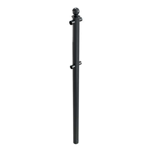 Schake Mittelpfosten für Schutzgeländer Ø60mm + Alu, Kugelkopf für Ober- und Knieholm,