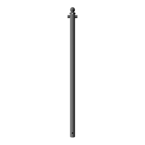 Schake Mittelpfosten für Schutzgeländer Ø60mm + Alu, Kugelkopf Gesamtlänge 1500mm, für Oberholm,