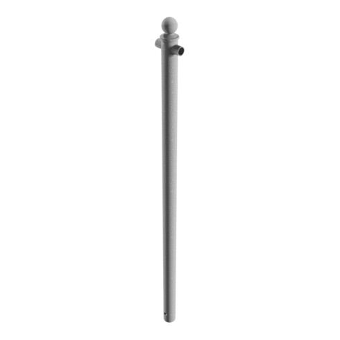 Schake Mittelpfosten für Schutzgeländer Ø60mm + Alu, Kugelkopf Gesamtlänge 1500mm, für Oberholm, feuerverzinkt