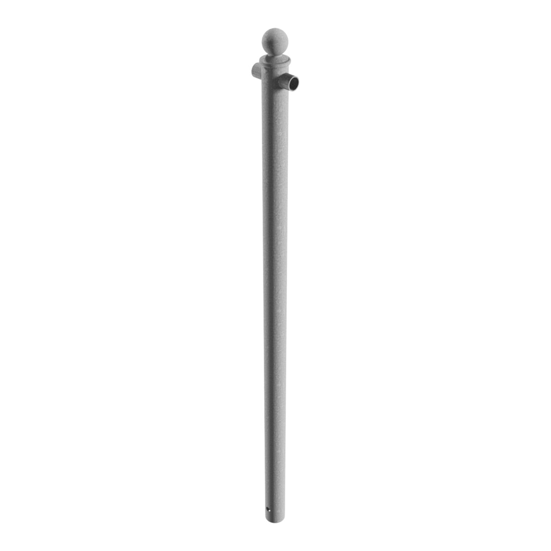 Schake Mittelpfosten für Schutzgeländer Ø60mm + Alu, Kugelkopf Gesamtlänge 1500mm, für Oberholm, feuerverzinkt