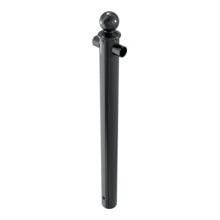 Schake Mittelpfosten für Schutzgeländer Ø60mm + Alu, Kugelkopf Gesamtlänge 800mm, für Oberholm, beschichtet,
