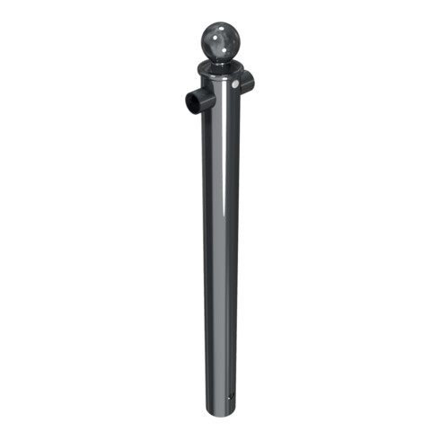 Schake Mittelpfosten für Schutzgeländer Ø60mm + Alu, Kugelkopf Gesamtlänge 800mm, für Oberholm, beschichtet,