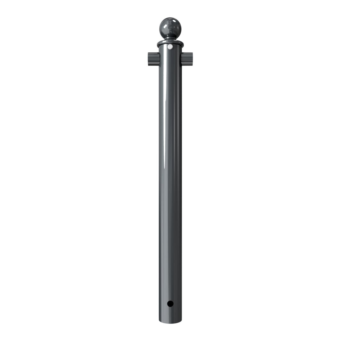 Schake Mittelpfosten für Schutzgeländer Ø60mm + Alu, Kugelkopf Gesamtlänge 800mm, für Oberholm, beschichtet,