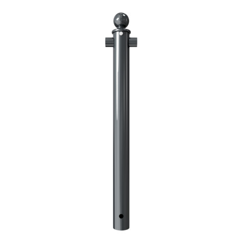 Schake Mittelpfosten für Schutzgeländer Ø60mm + Alu, Kugelkopf Gesamtlänge 800mm, für Oberholm, beschichtet,