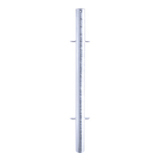 Schake Mittelpfosten Stahlrohr Ø 60mm + 4 Verbindungslaschen Länge 1500mm, beschichtet