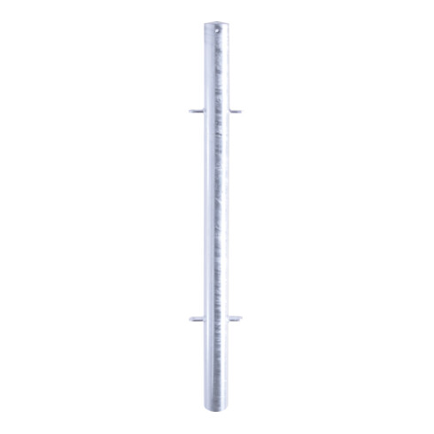 Schake Mittelpfosten Stahlrohr Ø 60mm + 4 Verbindungslaschen Länge 1500mm, beschichtet