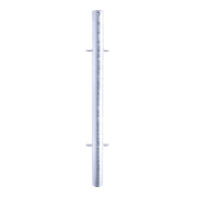 Schake Mittelpfosten Stahlrohr Ø 60mm + 4 Verbindungslaschen Länge 1500mm, beschichtet