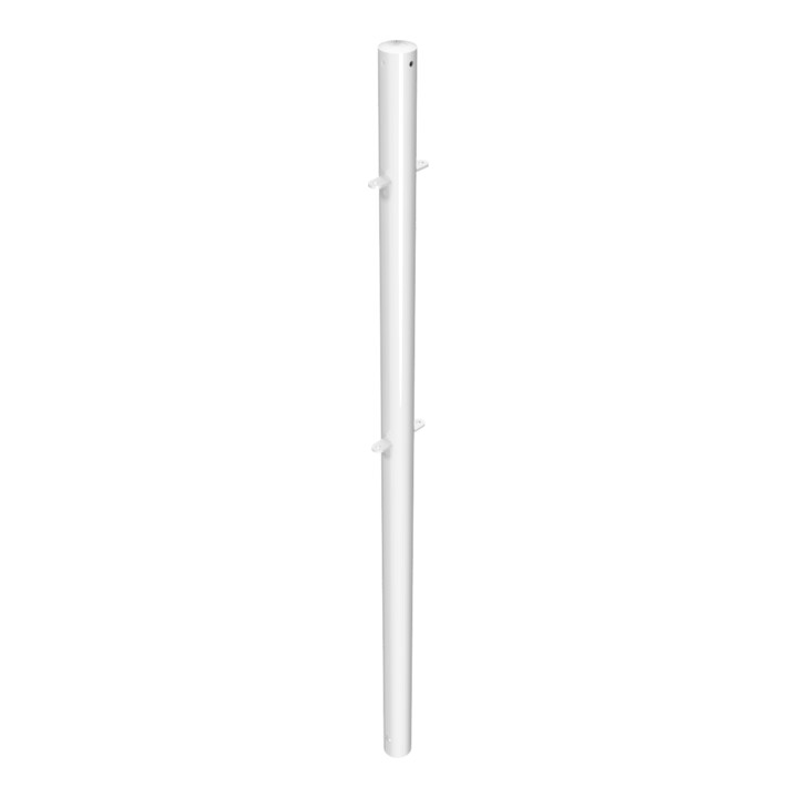 Schake Mittelpfosten Stahlrohr Ø 60mm + 4 Verbindungslaschen Länge 1500mm, beschichtet