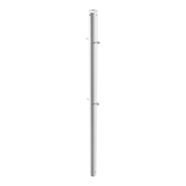 Schake Mittelpfosten Stahlrohr Ø 60mm + 4 Verbindungslaschen Länge 1500mm, beschichtet