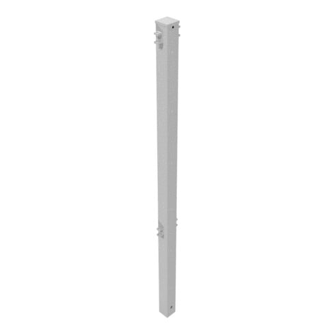Schake Mittelpfosten verzinkt für Schutzzaungitter, 60x60x1500mm + 4 Verbindungslaschen