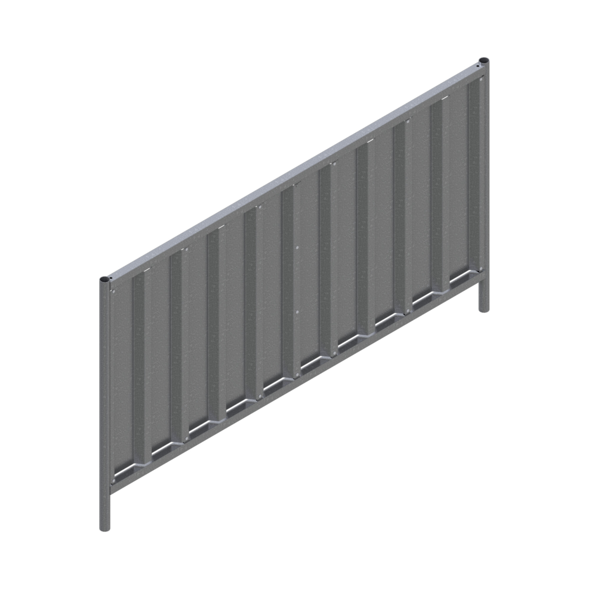 Schake Mobilzaun Trapez, verzinkt, Höhe: 1,2 m