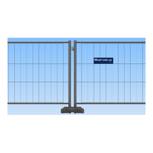 Schake Multifußplatte 20kg mit zusätzlich 2 x gekreuzte 80 x 40 mm Einstecktasche
