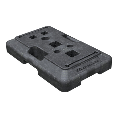 Schake Multifußplatte 20kg mit zusätzlich 60 x 60 mm Einstecktasche