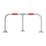 Schake Parkplatzsperrbügel 472Z, umklappbar, Höhe ca. 450 mm, Breite ca. 850 mm, verzinkt, + Profilzylinderschloß, zum Aufdübeln + Befestigungsmaterial-4