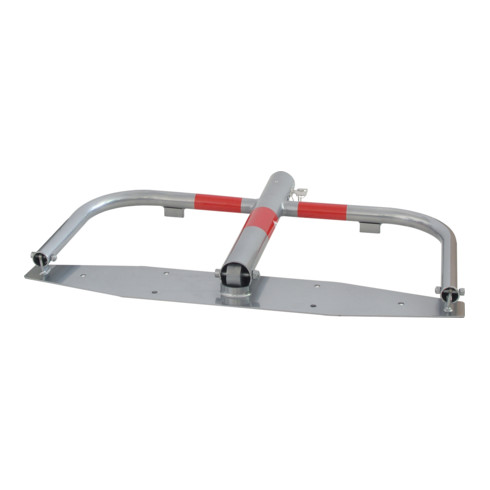 Schake Parkplatzsperre Typ 40660, umlegbar, Ø 60mm, Überflur 500mm, + Rundrohrbügeln, Gesamtbreite 800mm + Profilzylinderschloß, zum Aufdübeln inkl. Befestigungsmaterial