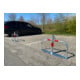 Schake Parkplatzsperre Typ 40660, umlegbar, Ø 60mm, Überflur 500mm, + Rundrohrbügeln, Gesamtbreite 800mm + Profilzylinderschloß, zum Aufdübeln inkl. Befestigungsmaterial
