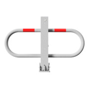 Schake Parkplatzsperre Typ 4709UZ, umlegbar + Profilzylinder, 70x70mm + seitlichen Rohrbügeln feuerverzinkt-2