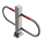 Schake Parkplatzsperre Typ 4709UZ, umlegbar + Profilzylinder, 70x70mm + seitlichen Rohrbügeln feuerverzinkt-5
