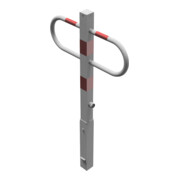 Schake Parkplatzsperre Typ 471F, 70x70mm, herausnehmbar + Dreikantverschluß, Breite 800mm, Höhe Überflur 900mm, + Bodenhülse.-2